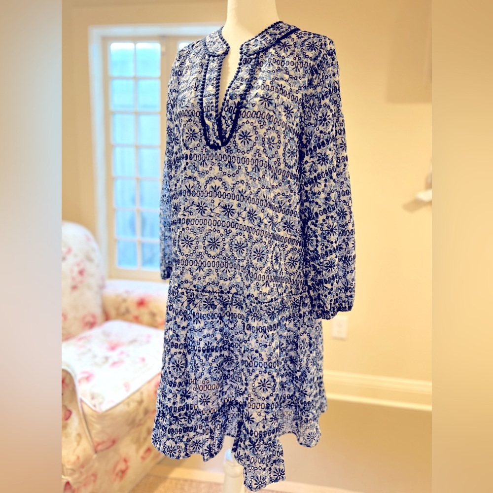 Shoshanna eyelet cover-up